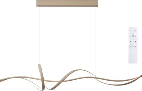 BRILAGI - stmievateľný LED závesný luster na lanku SIGNATURE LED/55W/230V 120x23 cm béžový + diaľkový ovládač