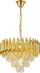 Brilagi - Luster na reťazi ECLIPSE 5xE14/10W/230V pr. 38 cm zlatý