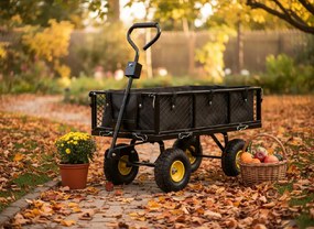 Garden Line ZÁHRADNÝ VOZÍK S DVOJITOU FUNKCIOU, ČIERNY