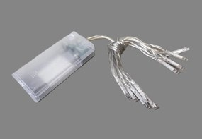 Světelný LED řetěz s časovačem Colin 100 cm teplý bílý