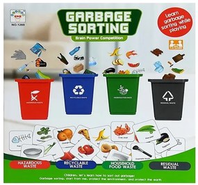 LEAN TOYS Ekologická hra Triedenie odpadkov
