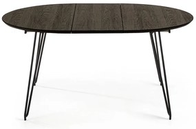 Okrúhly rozkladací jedálenský stôl s doskou v dekore jaseňového dreva ø 120 cm Norfort – Kave Home