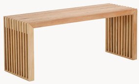 Ručne vyrobená lavica z tíkového dreva Rib