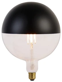 E27 Stmievateľná LED žiarovka zrkadlové sklo G200 čierna 6W 360lm 1800K