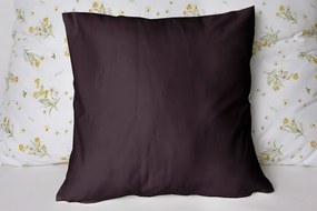 Polášek Jednofarebná obliečka na vankúš Jersey - Hnedofialová | 50 x 50 cm