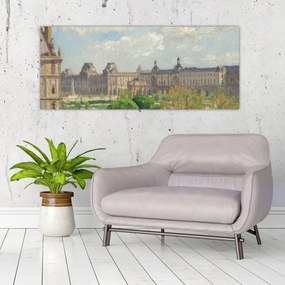 Obraz - Camille Pissarro, Place du Carrousel, Paris, reprodukcia (120x50 cm)