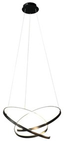 LED Luster na lanku EMPOLI LED/55W/230V čierna