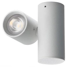 LED2 Bodové flexibilné stropné LED osvetlenie SPY, 4W, teplá biela, okrúhle, biele