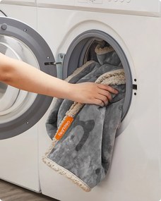 Vodeodolný poťah pre veľkých psov, možno prať v práčke, sivý