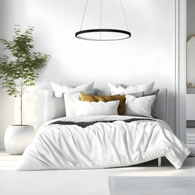 LED Luster na lanku HOOP LED/27W/230V pr. 50 cm 4000K čierna