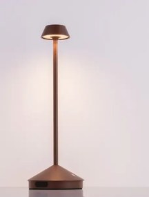 Vonkajšia stolová lampa Lumo hnedá