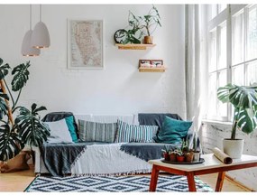 Klausen 111041 - Luster na lanku CONCRETE 1xGU10/5W/230V šedá/medená