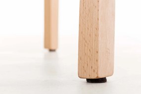 Barová stolička Hoover - plast, drevené nohy natur - Oranžová