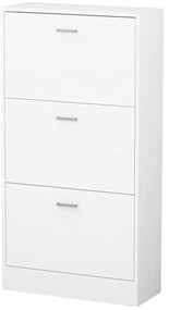 3- dielna skrinka na obuv, biela