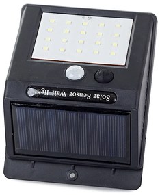 Verk 01376 Nástenné solárne svietidlo s pohybovým senzorom - 20 LED