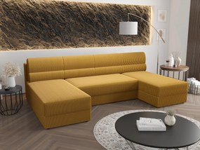 Rohová sedacia súprava U Radiant U1 (žltá). Akcia -20%. Vlastná spoľahlivá doprava až k Vám domov. 1057515