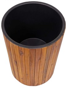 Kvetináč HWC-L24, 50x34cm, akáciové drevo - hnedá