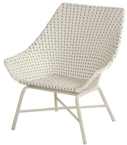 Krémovobiele záhradné kreslo Hartman Delphine