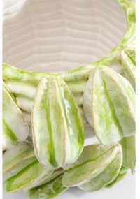 Carambola váza bielo-zelená 23 cm