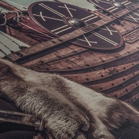 Obraz - Vikingský bojovník (90x60 cm)