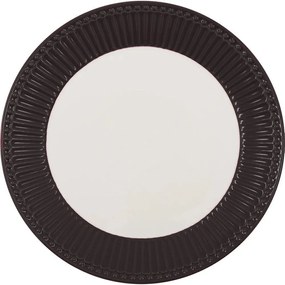 Bielo-sivý keramický tanier Green Gate Alice, ø 23 cm