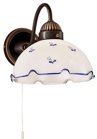 Kolarz 731.61.17 - Nástenné svietidlo NONNA 1xE27/75W/230V  modrá