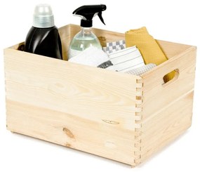 Úložný box z borovicového dreva Compactor Custom, 40 × 30 × 23 cm