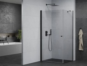 Mexen PRETORIA sprchovací kút 90x100cm, 6mm sklo, čierny profil-číre sklo, 852-090-100-70-00