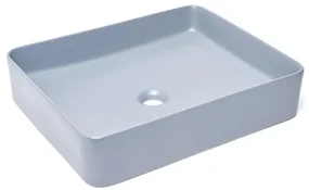 Umývadlo na dosku SAT Infinitio 50x40 cm tmavě modrá mat bez prepadu SATINF5040DBLM