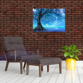 Sklenený obraz - Mystický les (70x50 cm)