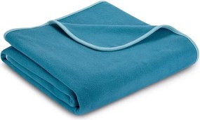 Fleecová deka petrolejová