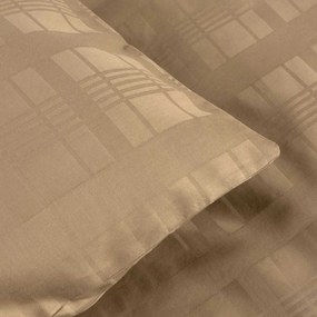 SATÉNOVÉ OBLIEČKY MARSELA EXCLUSIVE 160X200 CM, 2KS 70X80 CM SVETLOHNEDÉ