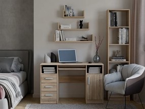 Súprava dubových nástenných políc MOBI hnedá