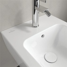 VILLEROY &amp; BOCH Venticello závesný bidet s otvorom, s prepadom, 375 x 560 mm, biela alpská, 44110001