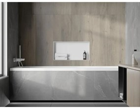 Mexen X-Wall-NR, polička na zapustenie pod obklad bez goliera 60 x 30 cm, biela, 1921603010