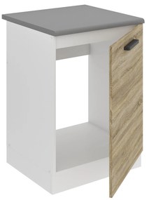 Kuchynská skrinka Belini Premium Full Version drezová 60 cm dub sonoma s pracovnou doskou