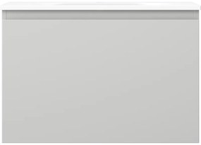 Mexen Orio, kúpeľňová skrinka 70 cm s umývadlom Vela, 1 zásuvka, šedá matná/biela matná, 91A10-07047-1-BF62-W23M01