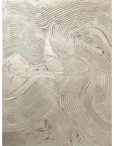 Ručne maľovaný obraz 88x118 cm Metallic Silver – Malerifabrikken