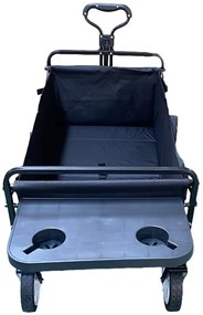BestBerg BBBW-10BK skladací záhradný / plážový vozík / nosnosť 70 kg / čierny