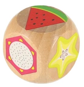 KIK Montessori drevená hra Ježko s ovocím – balančná hra a navliekanie pre deti 3+
