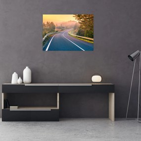 Obraz - Cesta pri východe slnka (70x50 cm)