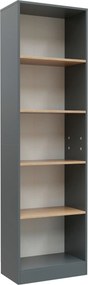 XXXLutz REGÁL, antracitová, dub medový, 52/183/30 cm MID.YOU - Online Only drobný nábytok - 000657064002