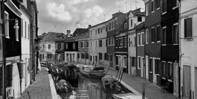 Obraz čiernobiele Benátky