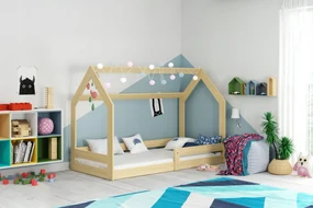 Interbeds Domček 1 detská posteľ Prírodná 87x164