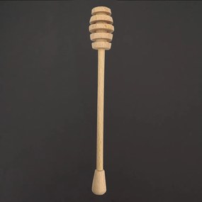 AMADEA Drevená naberačka na med, masívne drevo, 17 cm