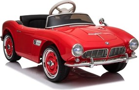 LEAN CARS BMW Retro červené auto na batérie, maľované