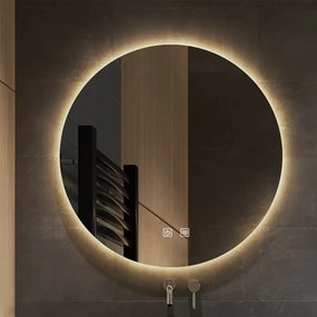 Rea Rea, LED okrúhle zrkadlo 50cm, zadné podsvietenie, HZJ050, HOM-02820
