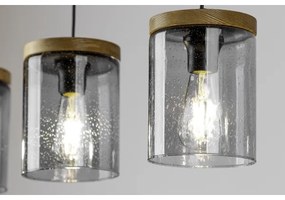 Spot-Light 161859151 - Luster na lanku MONSUN 1xE27/60W/230V borovica