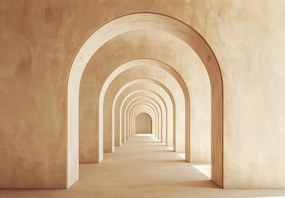 Fototapeta - Béžový priechod (147x102 cm)