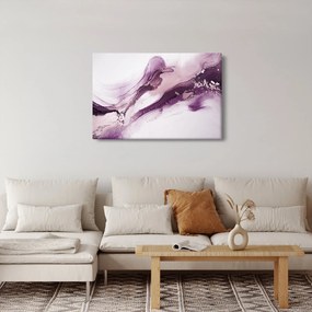 Obraz - Purple fluid art (90x60 cm)